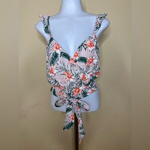 Express Tropical Floral Tank Top
